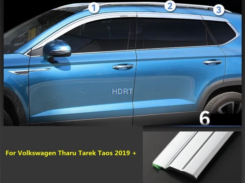 Styling automobilu 6ks okenné priezor počasie Shield Shield DEFLECTOR SUN SUN RAIN THEDE ARCESE pre Volkswagen Tharu Tarek Taos 2019 +