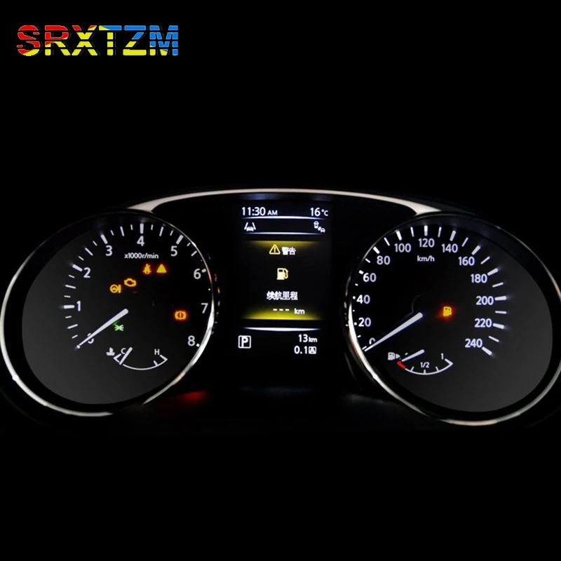 Styling automobilu Car Dashboard Farba Ochranné sklo filmové svetlo prenášanie škrabancov pre Nissan X-Trail Rogue T32 14-16