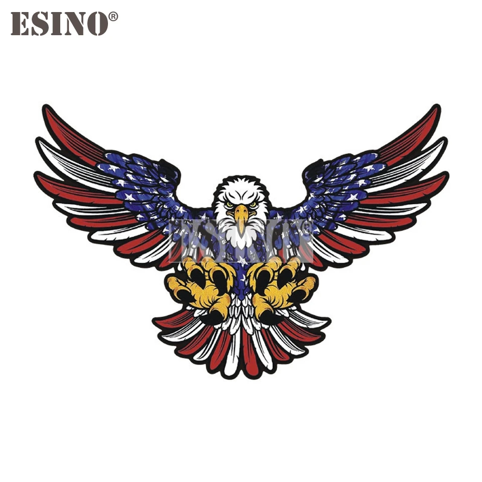 Styling automobilu dekoratívna americká národná vlajka Flying Eagle Cartoon PVC maľba auto tela Náklad vodotesný vzor nálepky vinyl vinyl