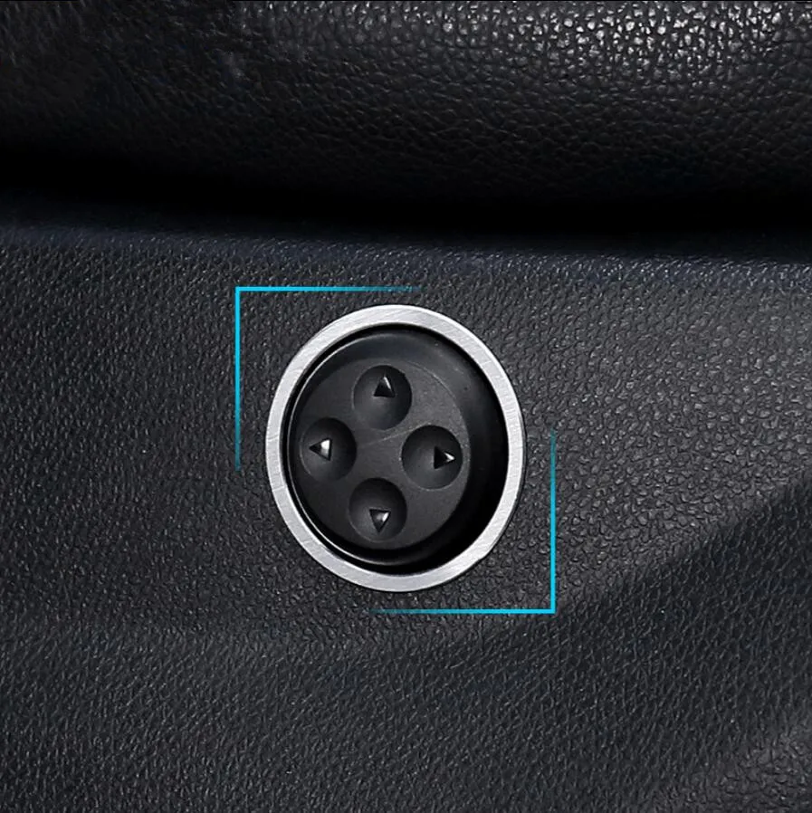 Styling automobilu Hliníkové spojenecké sedadlo Lumbálne podpora nastavenia Dekoratívne puzdro na nálepku za kruh pre Benz GLK GLC CLS CE -KLASY