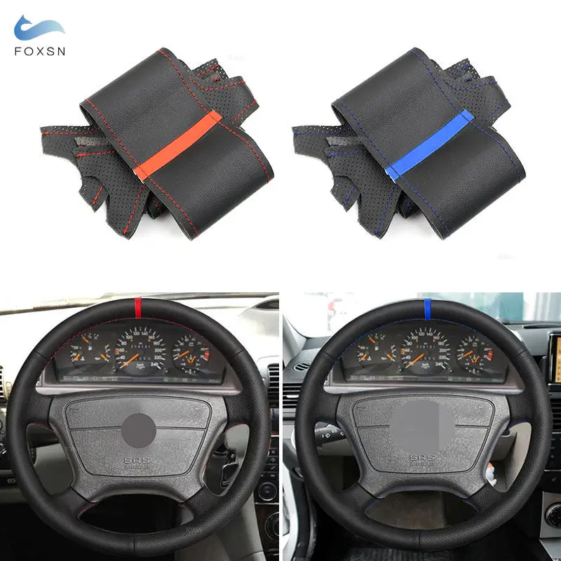 Styling automobilu Kryt volantu Kryt kože pre Mercedes Benz C cl es triedy W124 W140 C140 W210 W202 1995 1996 1997 1998 1998 1999