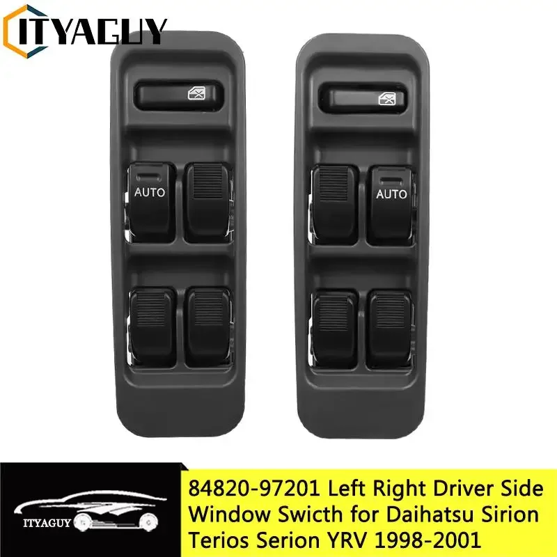 Styling automobilu Pravá bočná strana Spínač hlavného okna 84820-97201 84820-B5010 pre Daihatsu Sirion Terios Serion yrv 1998-2001