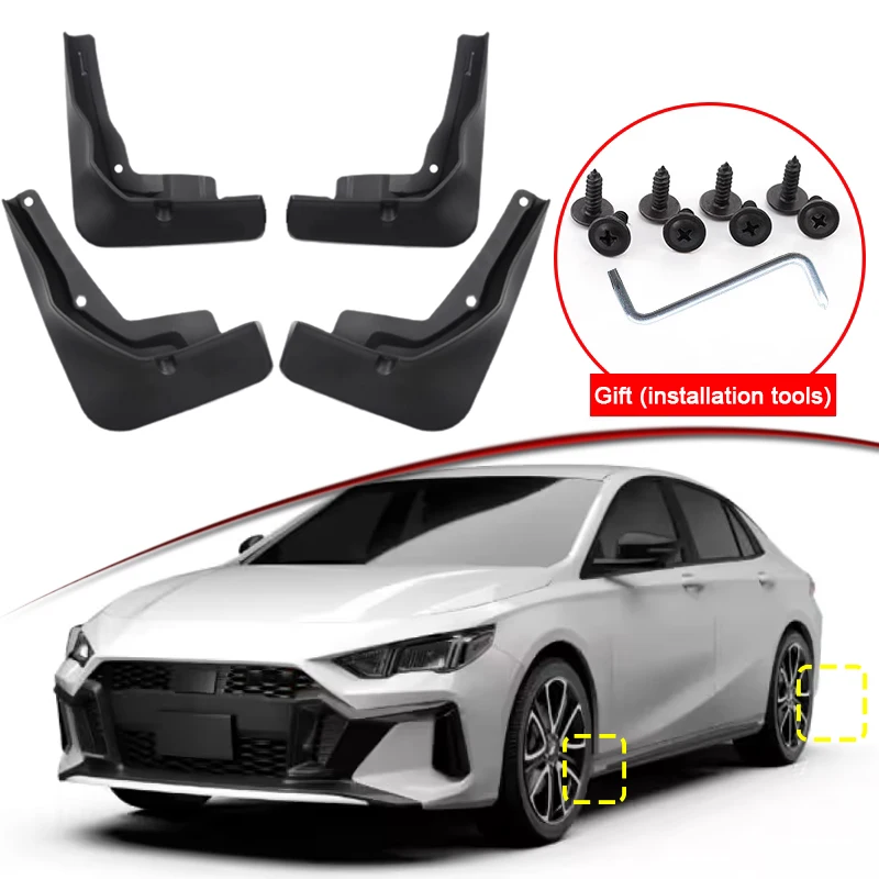 Styling automobilu pre Dodge Attitude 2024 2025 2026 ABS Car Bahen Flaps Splash Guard Mudguards bahenflaps predný zadný blatník automatické príslušenstvo