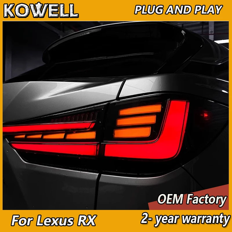 Styling automobilu pre zadné svetlá Lexus RX300 2016-2022 RX350 Taillight RX RX270 Zadná DRL hmlová brzdová otočenie SIGNAT SIGNAT