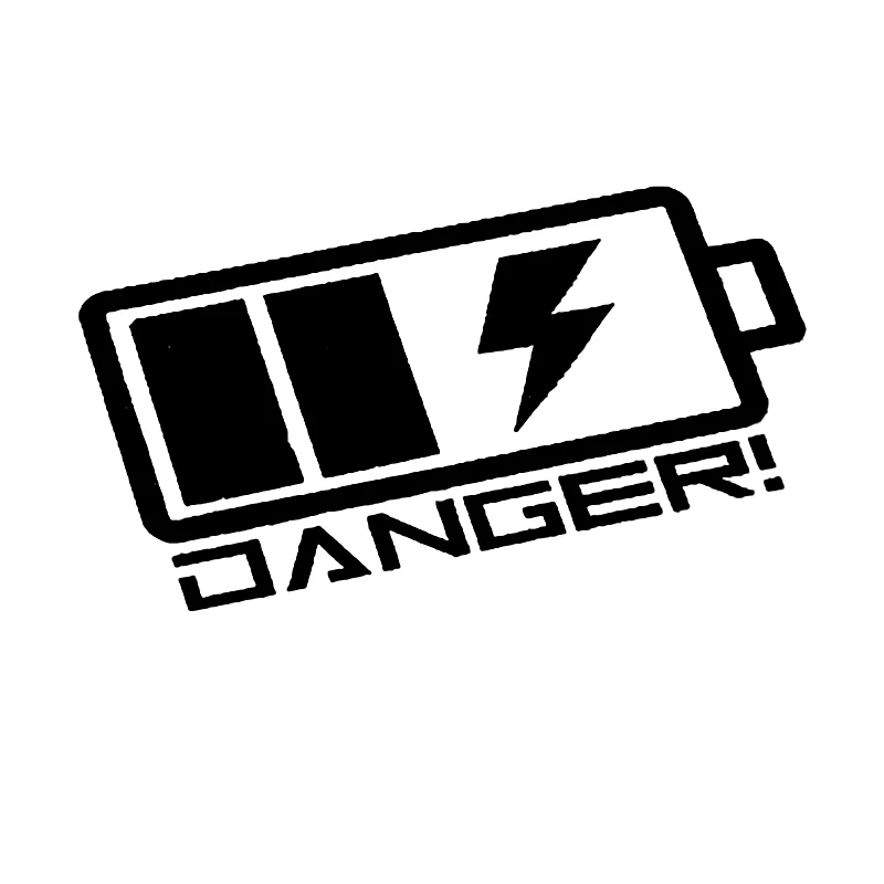Styling automobilu Vinylové výstražné batérie Danger