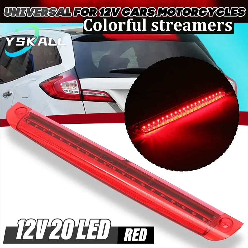 Styling automobilu Vysoké zadné zastavenie svetlo Multimódový výstražný signál Vzhľadávaný signál Running Light Unverisal Auto Brzdenie Flexibilný LED pásik LED