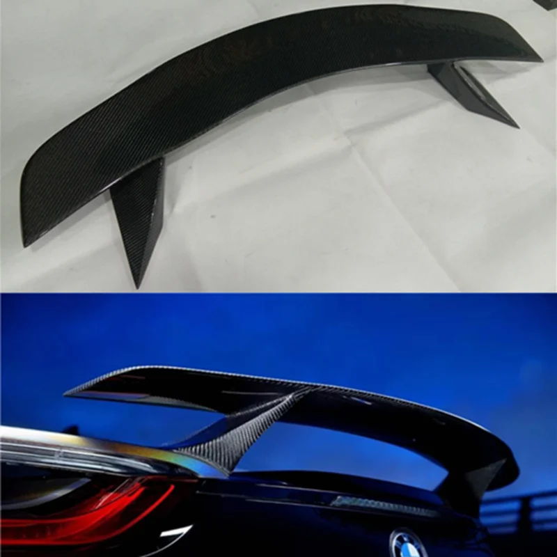 Styling automobilu Zadný spojler krídla uhlíkové vlákno Zadný spojler kmeň kmeňa pery na krídlo dekorácia pre BMW I8 2014 2015 2016 2017 2018 2018 2019