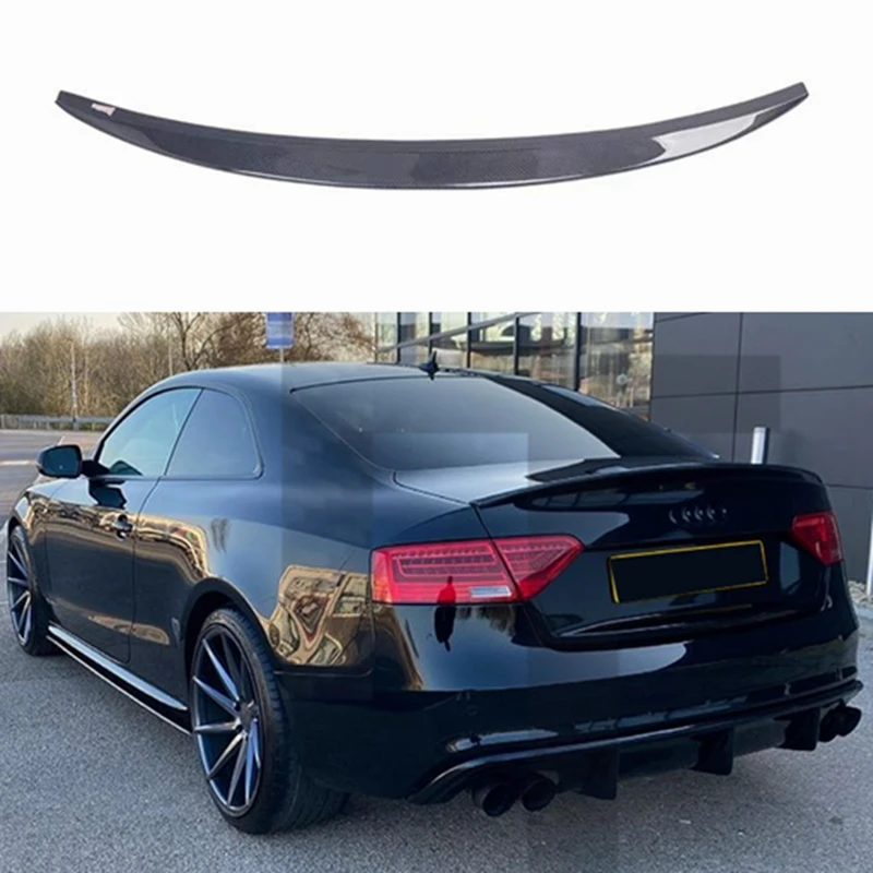 Stylové krídlo z uhlíkových vlákien v štýle S pre Audi A5 2 dvere 2009- 2016 Krídľový spoiler Auto par (nie je vhodný pre S5 RS5)