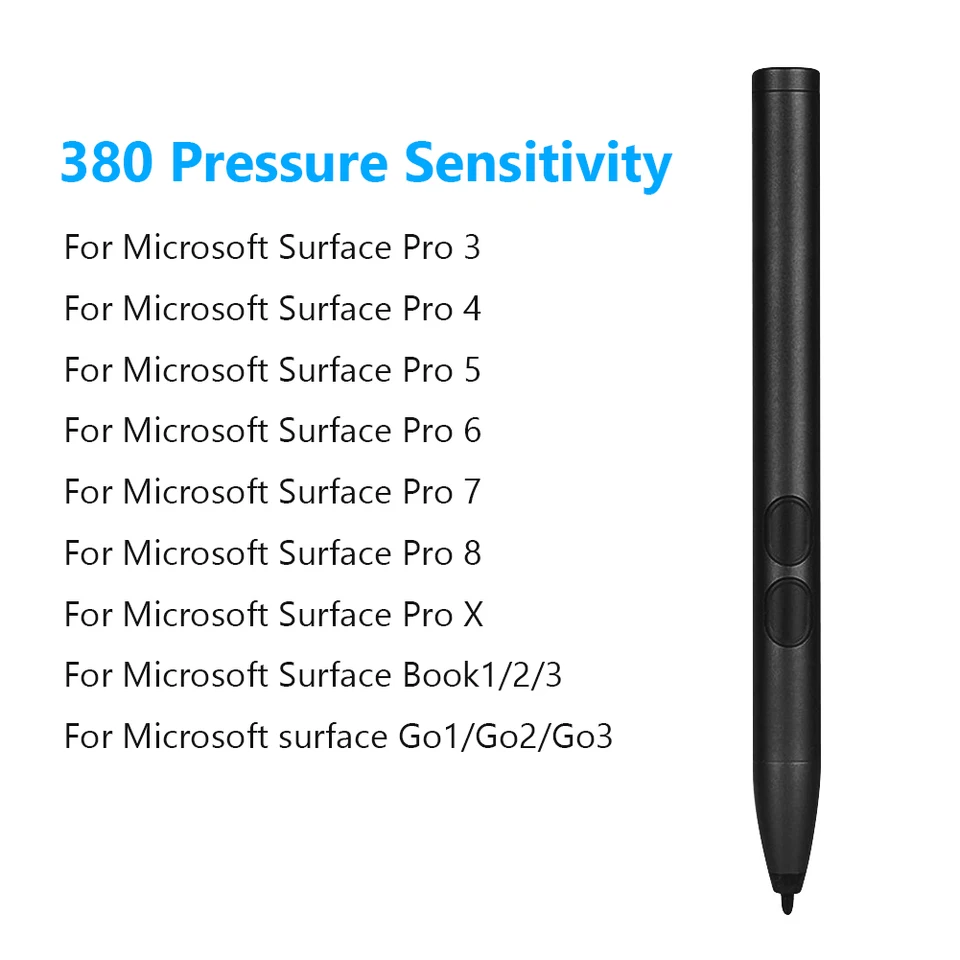 Stylusové pero pre Microsoft Surface Pro 3/4/5/6/7/8 Stylus Peruzka citlivé na dotykovú obrazovku pre povrchovú knihu/GO 380 TLAKOVÝ TLAK