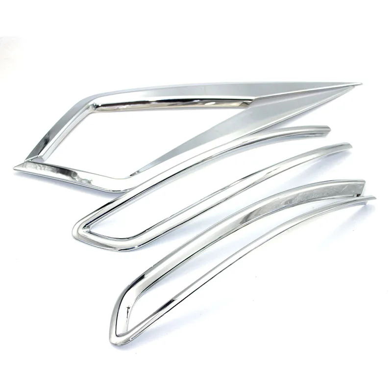 Styo Car ABS Chrome Exterior exteriér prednej zadnej hmlovej lampy pre Kodiaq 2017
