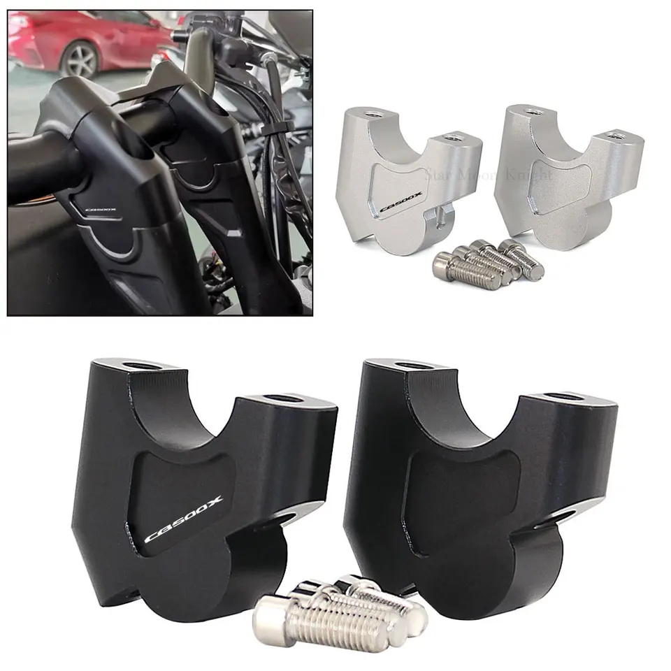 Stúpačka na riadidlá motocykla 28 mm drag rukoväť natiahnutá svorka Rozšírte adaptér pre Honda CB500X 2020 CB 500 x