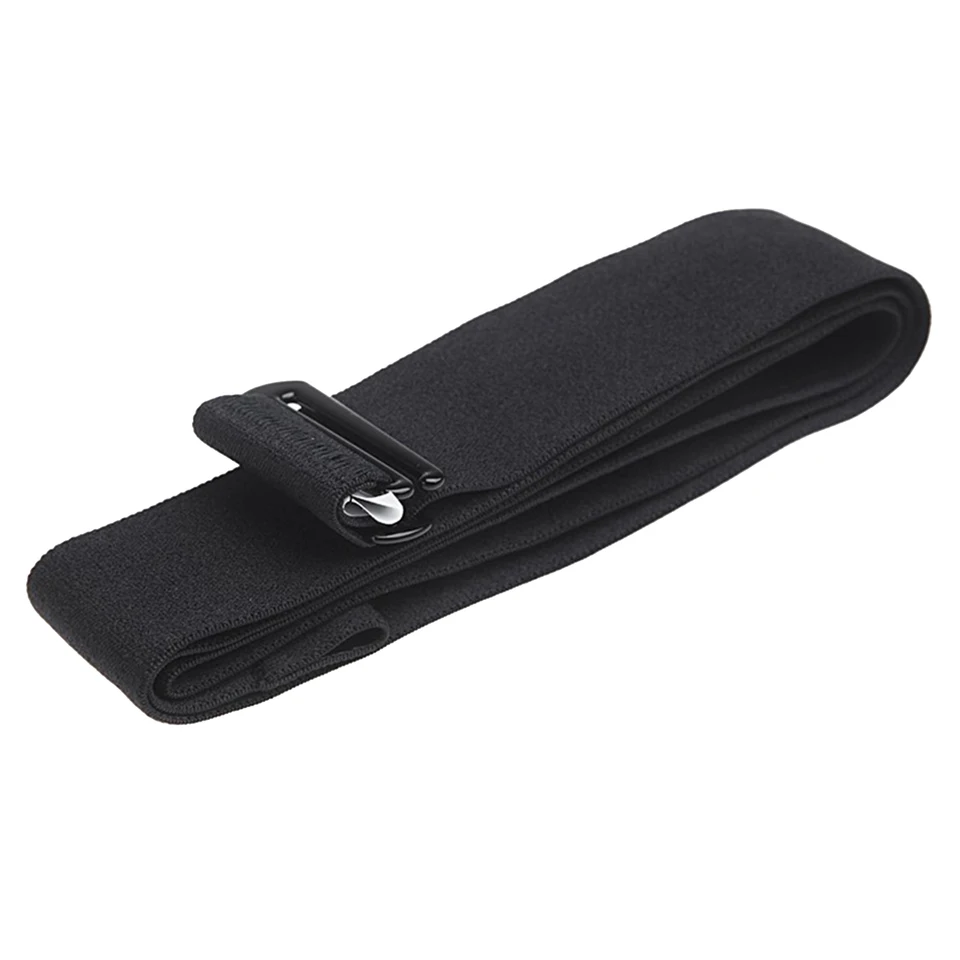 Stŕč srdcovej frekvencie Brudný remienok pre Coospo Polar Wahoo Garmin Mount srdcový frekvent Senzor monitor elastického mäkkého remienka Black Black