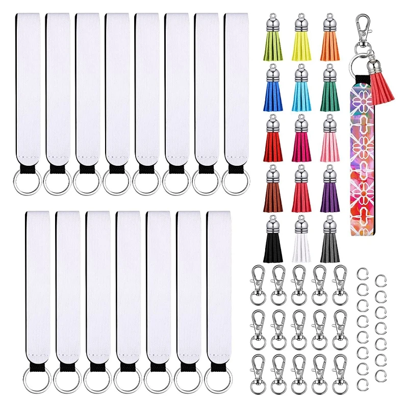 Sublimácia slepá na kľúče skoky prstencov samostatne vytlačiteľného remienka na zápästie Lanyard strapce 40 GB