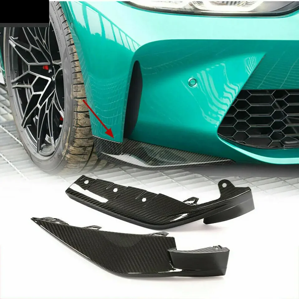 Suché uhlíkové vlákno zadný nárazník difúzora predného nárazníka Spliters Fit Fit for BMW M3 G80 M4 G82 Sedan CAR Styling