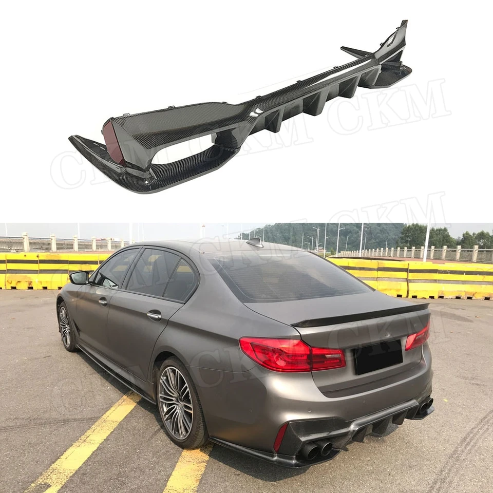Suché štiepky rozptyľovačov zadného lipového rozptyľovača pre suché uhlíkové vlákna pre BMW 5 Series F90 M5 Sedan 4 Dorár 2018-2020