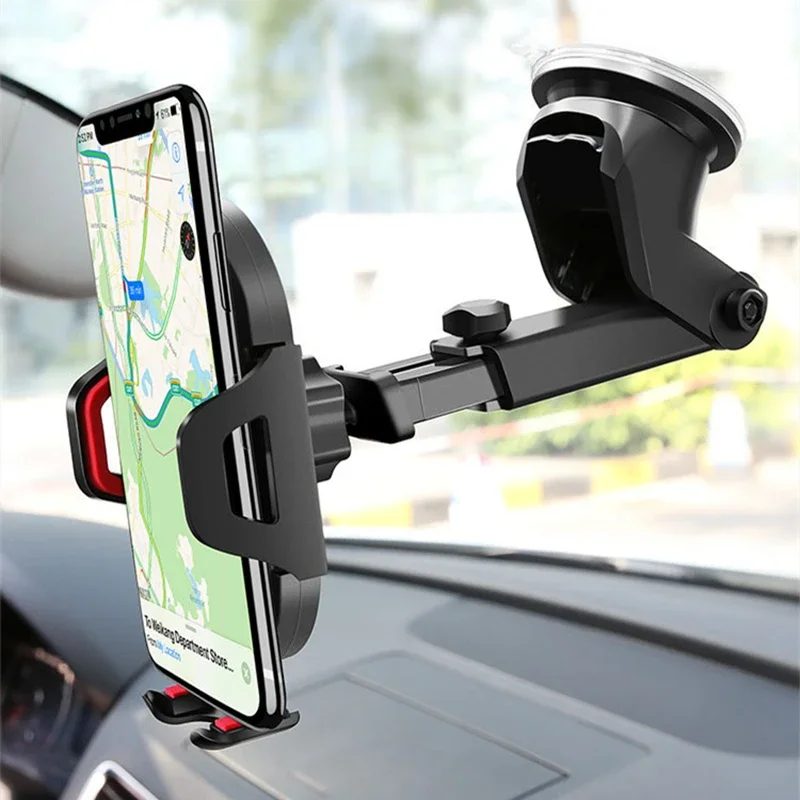 Sucker Car Phone Držiteľ Mount Stand GPS Telefon Mobile Cell Support pre iPhone 13 12 11 Pro Max x 7 8 Xiaomi Huawei Samsung
