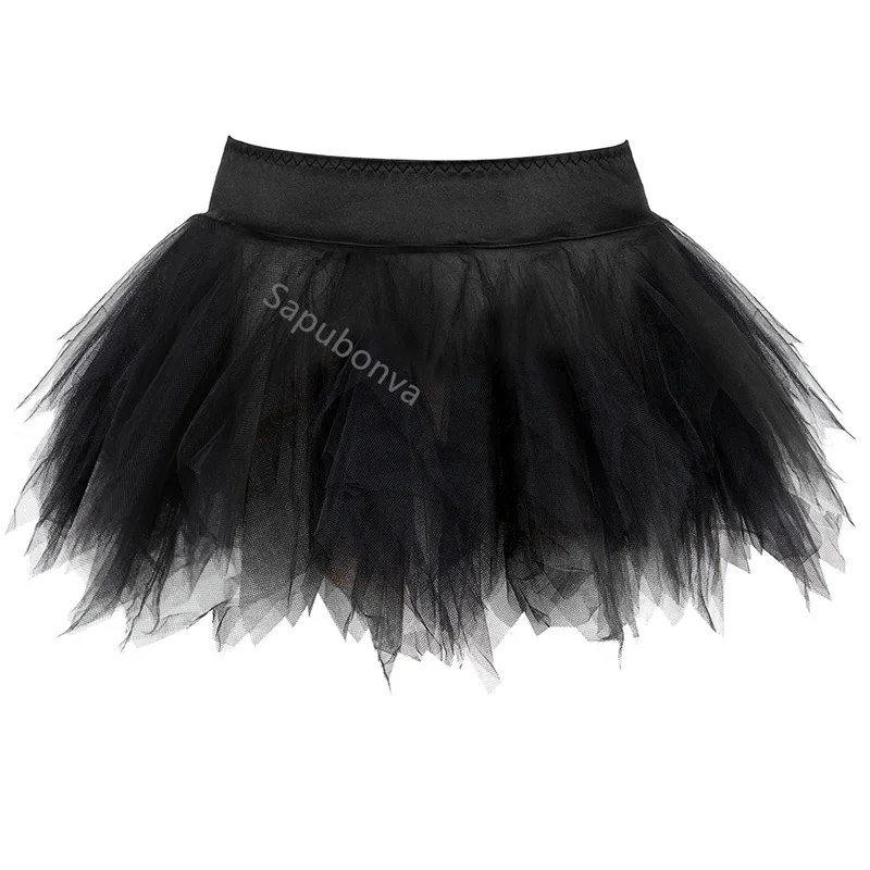 Sukne pre ženy Tutu rozprávka Tulle Mini sukňa Pleat nafúknutá dospelá plus veľkosť sexy módne zodpovedajúce korzet vintage jupe falda
