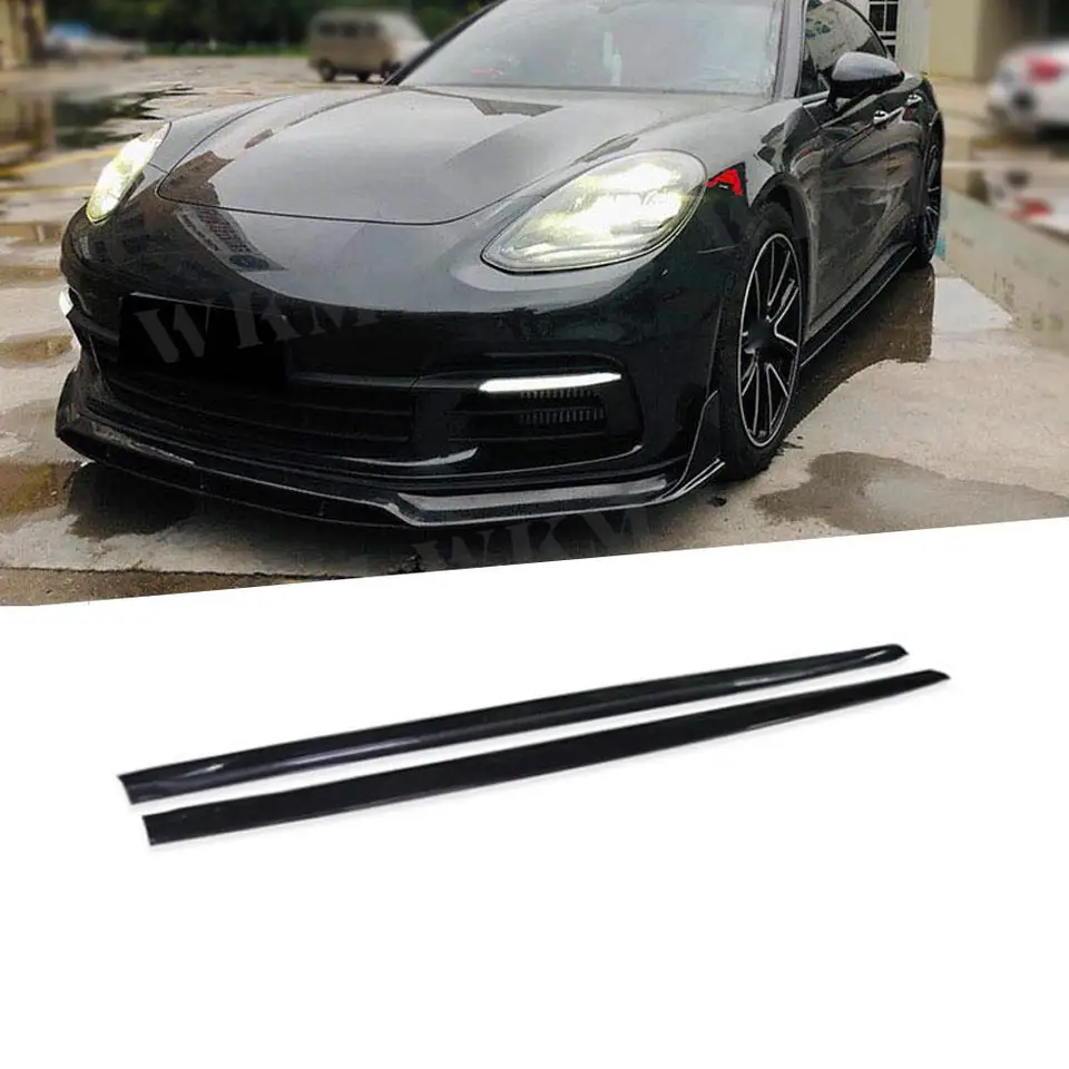 Sukry na bočné sukne s uhlíkovými vláknami pre Porsche Panamera 971 2017 2018 2019 2019 FRP Dverné nárazníky na pery Styling Car Styling FRP