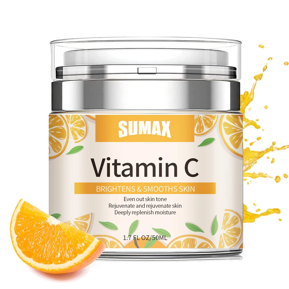 Sumax Vitamín C tvárový krém Faical Fakical Skincare Hydratujúci rozjasnenie výživné hydratačné ostreľujúce krémy na tvár tvárou v tvár starostlivosti o pleť