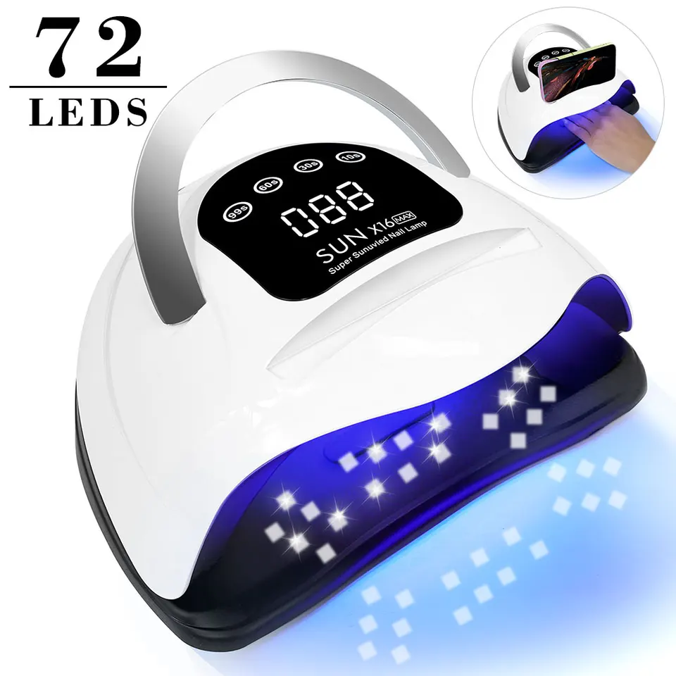 Sun X16 Max Profesionálne lampa na sušenie nechtov pre manikúru 144 W nechty na lak na laku s automatickým senzorom UV LED lampy LED