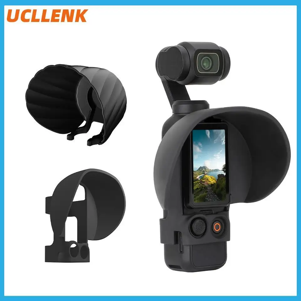 SunnyLife Anti-Glare Lens Sunhood Sunhood pre vrecko 3 Ochranný kryt Gimbal pre dji vrecko 3 ručné príslušenstvo hlavy