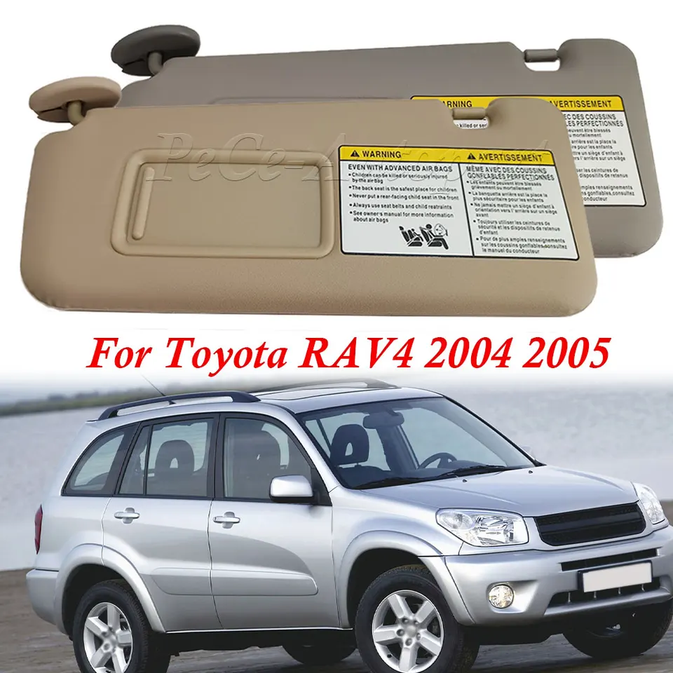 Sunový priezor ľavým odtieňom vodiča pre Toyota RAV4 2004 2005 74320-42420-B0 Sunvisor Sunshield Sunshade Auto Interior Accessories