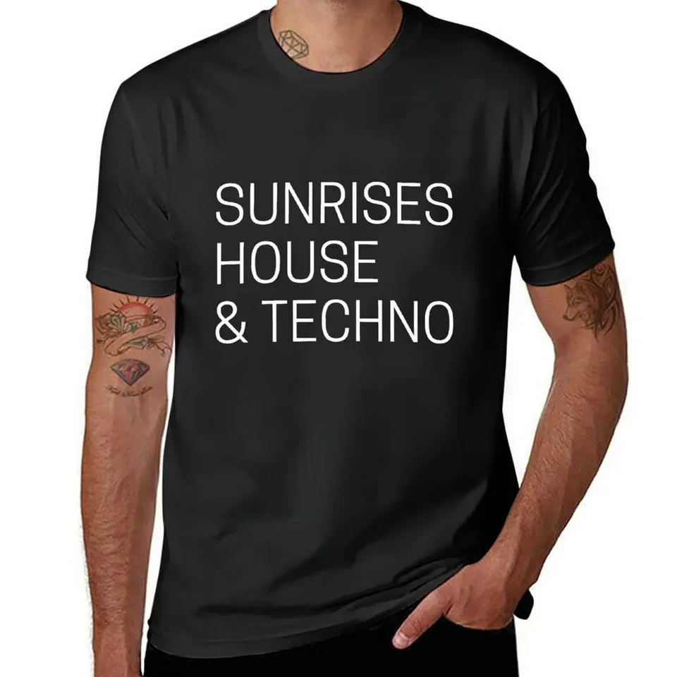 Sunrises House and Techno Nové príchod Tričko Summer Top Essential T košeľa New Edition Men Tshirt Tshirt
