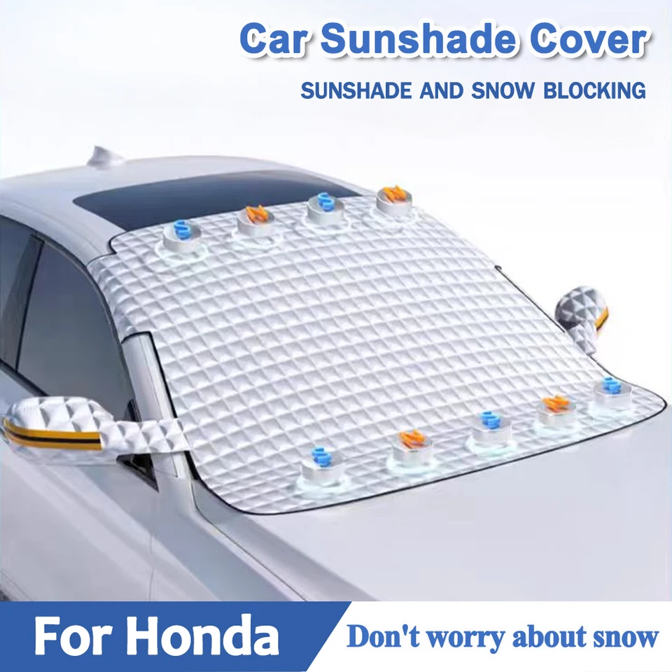 Sunshade Cover pre Honda Accord Crv Pilot Civic Jazz Pilot CR-V Car Auto čelné sklo Snehový ochranný kryt Zimné slnečné žiarenie