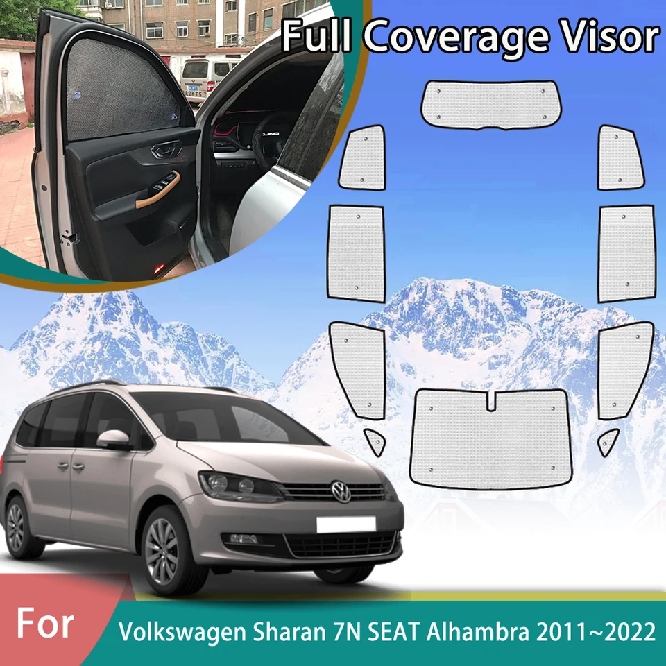 Sunshade slnečného vozidla pre Volkswagen VW Sharan Mk2 7n sedadlo Alhambra 2011 ~ 2022