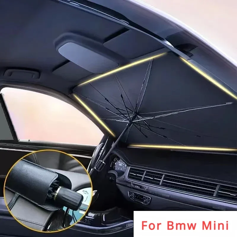 Sunshade Sunshade Skladace Dáždnik pre BMW Mini Cooper R56 Clubman Countryman R57 R58 Cabrio R60 Automobil s predným oknom Parasol