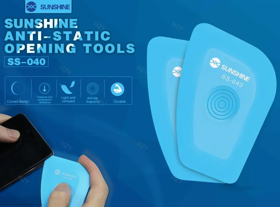 Sunshine SS-040 ESD Safe Pry Card LCD SCRES SCREE BATÉRA NA STATICKÁ DESMARDOBLOBLÁCIA OTVORENÉ OTVORENIE MOBILNÉHO PLYBA VÝBER
