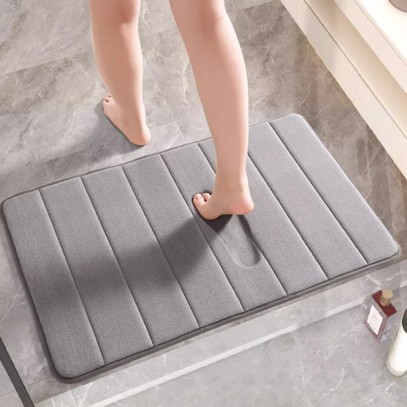 Super absorpčná podlahová podlaha, rohož s masovou farebnou kúpeľňou, anti sklz Coral Velvet Kúpeľňa podlahová podlaha rohož, kúpeľňa, podložka z domu, rohož pre dvere