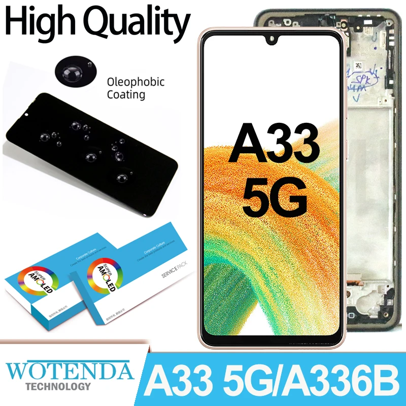 Super AMOLED DISPLEY pre dotykovú obrazovku Samsung A33 5G LCD