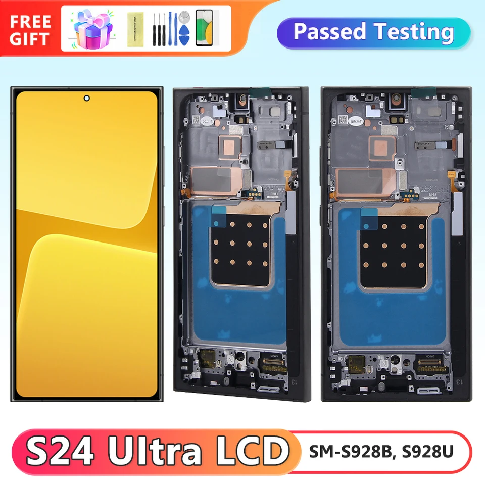 Super AMOLED LCD náhradný displej pre Samsung S24 Ultra LCD SM-S928B, SM-S928B/DS SM-S928U Vysoko kvalitná obrazovka