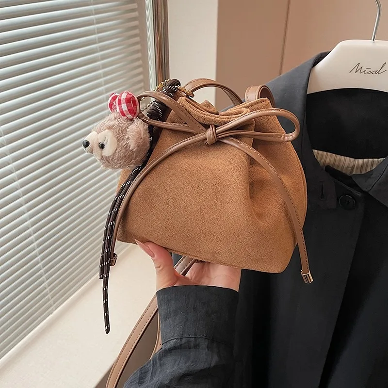 Super horúca hnedá matná mavatá vrecká 2024 Jeseň a zima