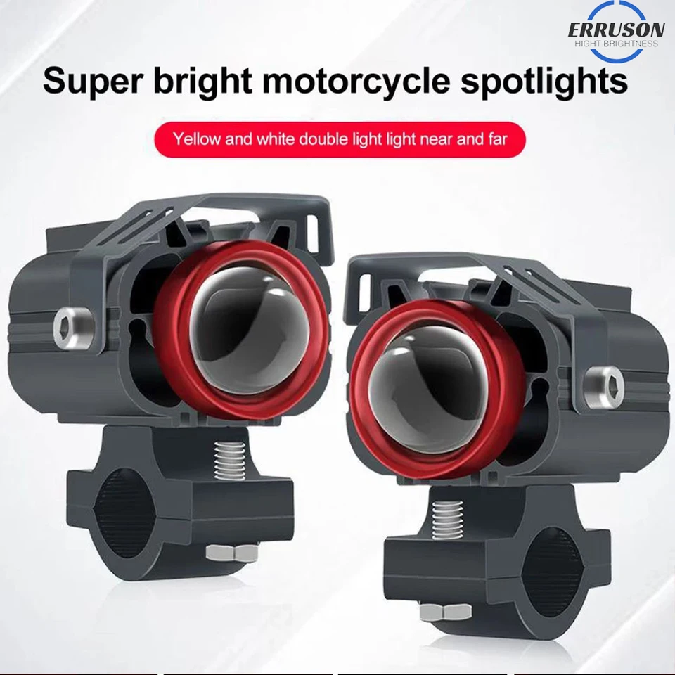 Super jasné LED elektrické svetlá vozidiel predné svetlomety Spotlighty 12v48v60v72v upravené motocyklové žiarovka 3000K a 6000K