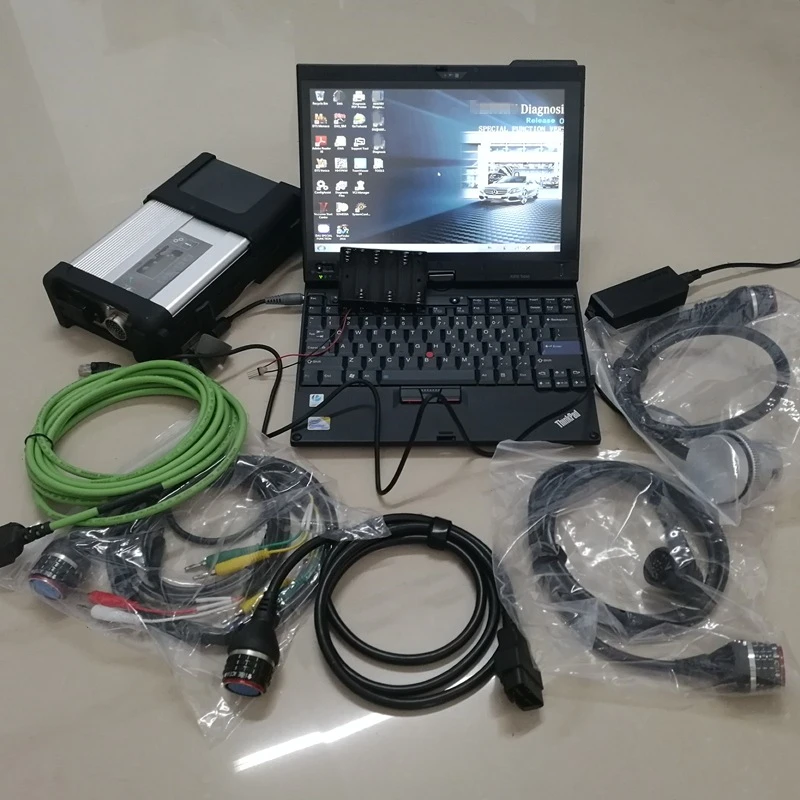 Super MB Star C5 SD 5 SSD 480GB X220T prenosný počítač Tablet pre auto a diagnostik
