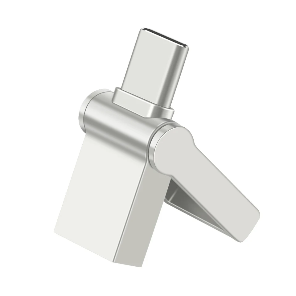 Super Mini Type-C USB Flash Drive 64 GB Rotatovateľná kovová jednotka 32G ZADARMO KEY STREKOVÁ STRUČNÁ STRUTÍ Kreatívny obchodný darček Pendrive