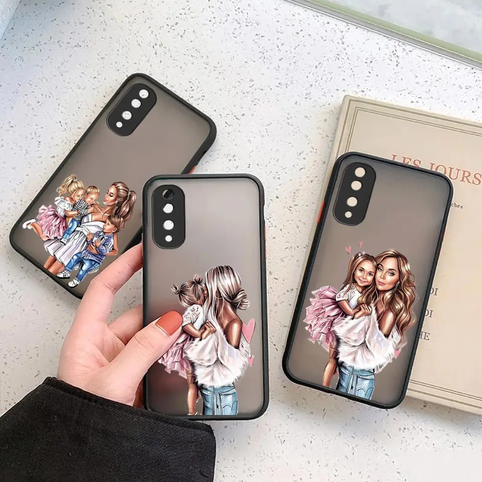 Super Mom Baby Fashion Girl Boy Matte Clear Case for Honor 70 50 30s 30 20 8x 9a 9x Play 4T x7 x8 x9 x10 V40 5G Case Coque Cover Cover