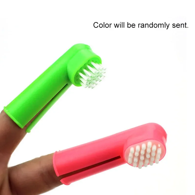 Super mäkké domáce zvieratá čistiace prsty zubná kefka Teddy Dog Brush Bad Dych zub
