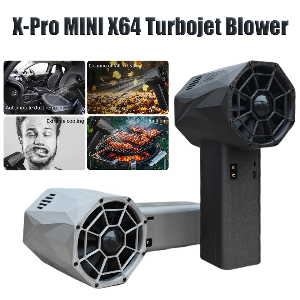 Super Power Turbo ventilátor X64 Automobil Násilné dúchadlo vrecúška Turbo Jet Blower thrust 1400G 240 km/h vonkajší kanál ventilátor bez kefy bez kefy
