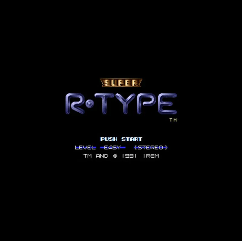 Super R-Type NTSC 16 Big Grey Game Card pre 46pin USA hráčov