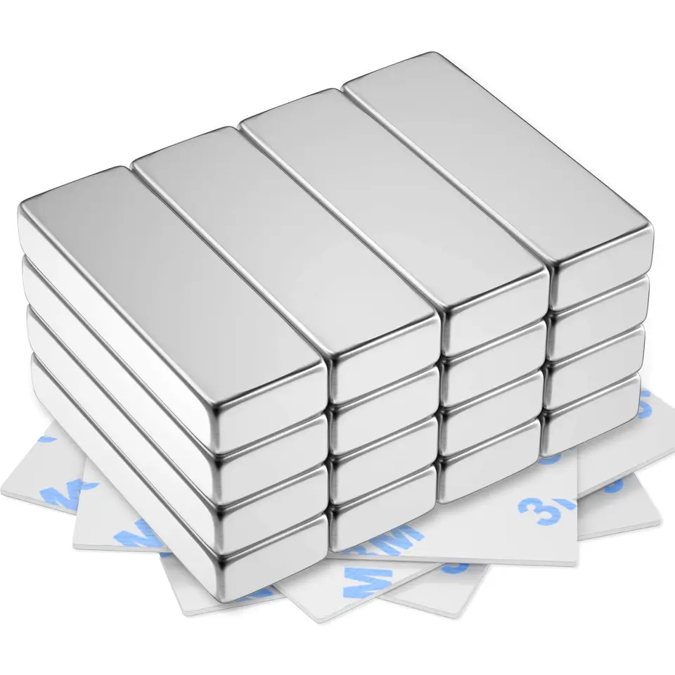 Super silné neodymiové barové magnety silný ťažký barový magnet s obojstranným lepidlom pre remeselníkovú vedu Cruise 30x10x5mm