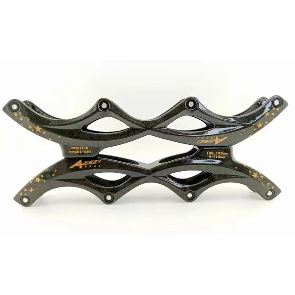 Super svetlo uhlíkové vlákno Inline korčule Rám 4x110 mm podvozok 3x125mm základná stopa pretekárske vlákno 4*100 3*110 165 mm 195 mm Mount Ps Ct