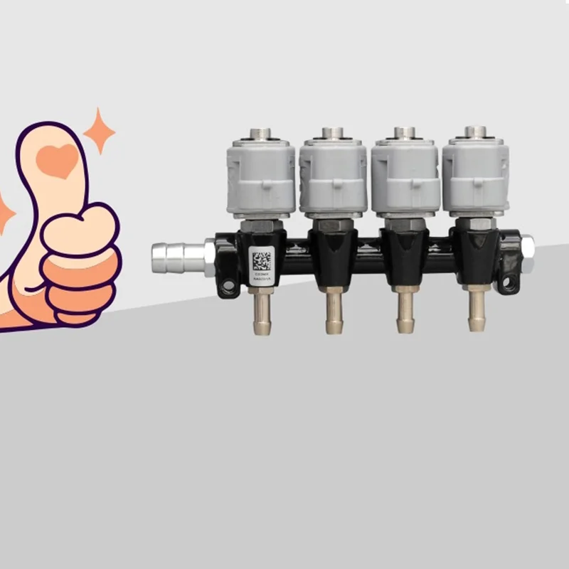 Super tichý vysokorýchlostný CNG LPG Injector Rail 2 alebo 3OHM pre 4cylinder sekvenčné vstrekovacie príslušenstvo