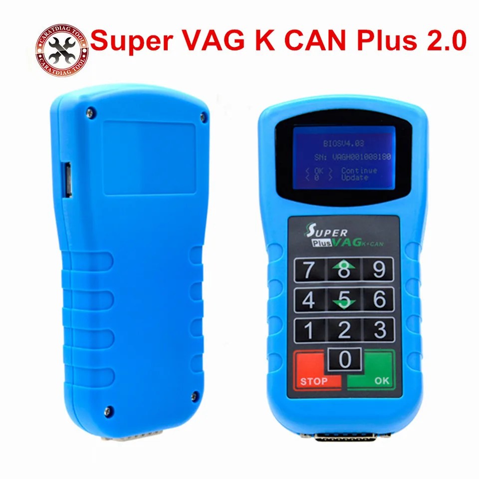 Super Vag K Can Plus 2.0 OBD2 Diagnostický nástroj CAR Diagnostický nástroj PIN Čítač Kľúč Programátor Proti krádež Funkcia pre Audi/VW/S-Koda/S-Eat