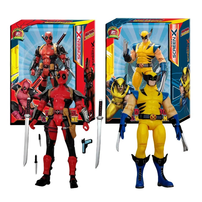 Super War Deadpool a Wolverine Action Obrázok 1/10 X-Men Limited Guardians of Galaxy Lord Dekorácie hračky pre deti vianočných darčekov