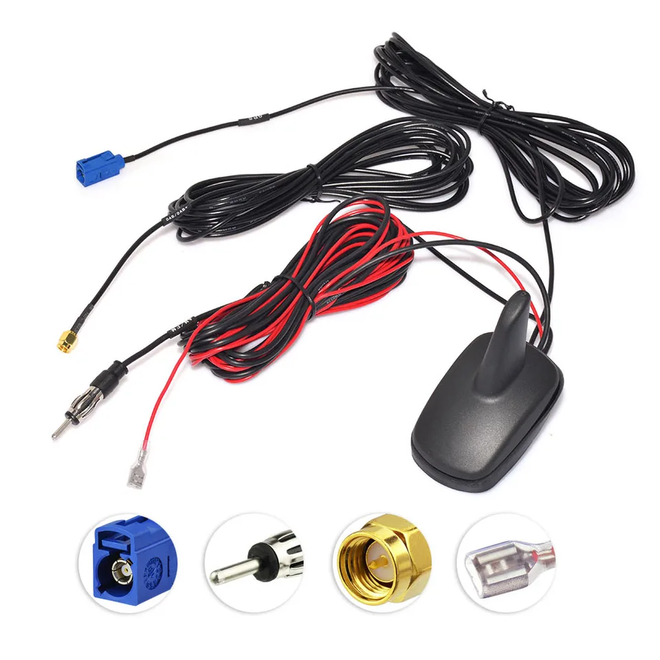 SuperBat DAB/DAB+/GPS/FM/AM CAR DIGITÁLNE RÁDIO A Zosilnené anténa leteckého strechy pre JVC Kenwood Sony Autodab