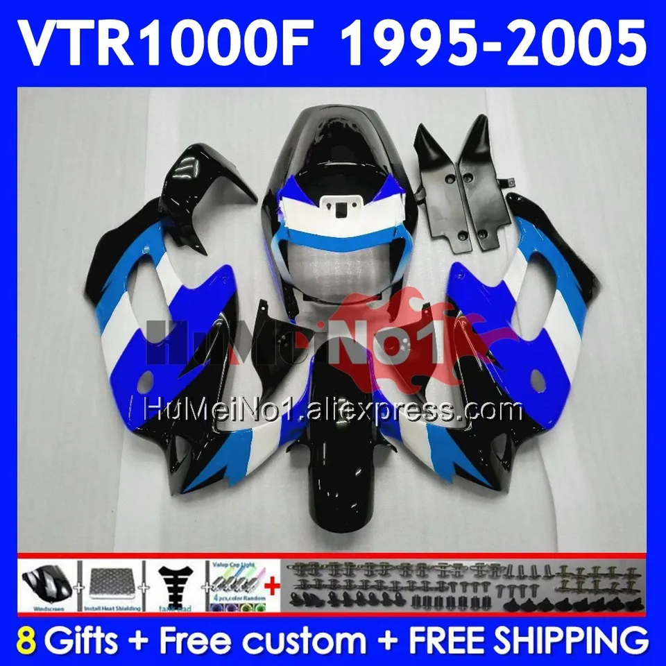 Superhawk pre Honda VTR1000F VTR1000 67NO.147 VTR 1000 F 1000F 1995 1996 1997 1998 1999 2000 01 02 03 04 Blue Repsol 05 Fairing