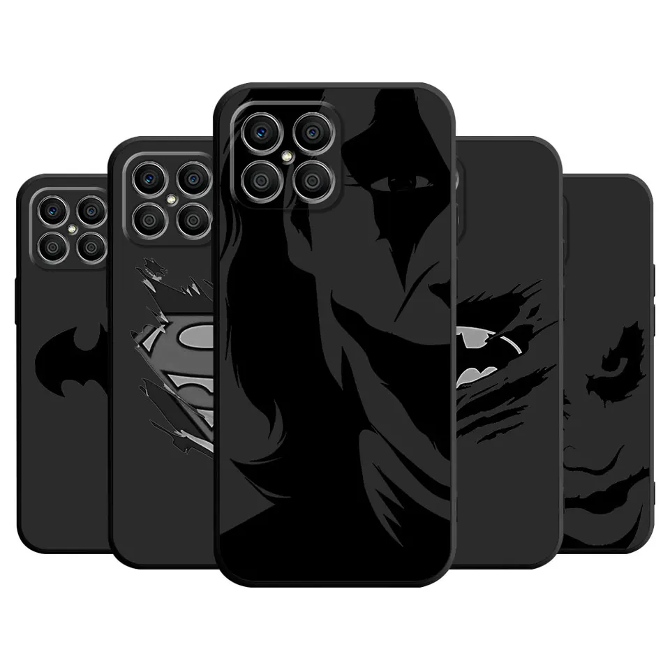 Superhrdina Batman Superman Joker Case pre Honor 90 Lite 8x 20 70 x8 x8a x9a x7 x6 50 Magic5 Pro 4 Black Soft Phone Funda Funda